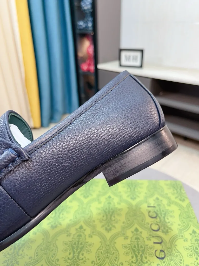 Men's Men's Shoes💰560🌹🌹[GUCCI] Gucci leather shoes are the most popular classic. Synchronized with the official website, the upper is made of Italian first-layer cowhide ➕cowhide lining, with unique brand and unique craftsmanship. Highlighting the hot style of the new year. Stop hesitating, stop wandering, get it now. Number: 38--44
